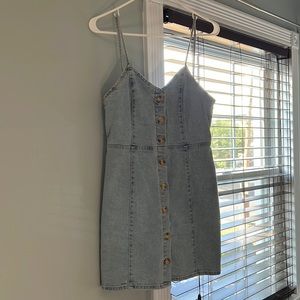 Zara mini denim dress